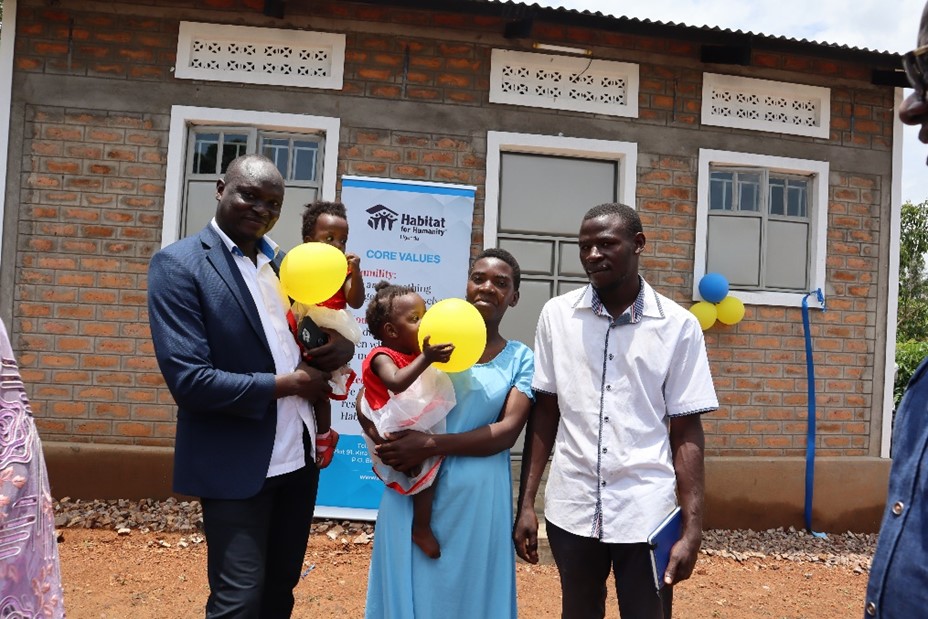 Uganda’s Youngest Family Partners Receive House